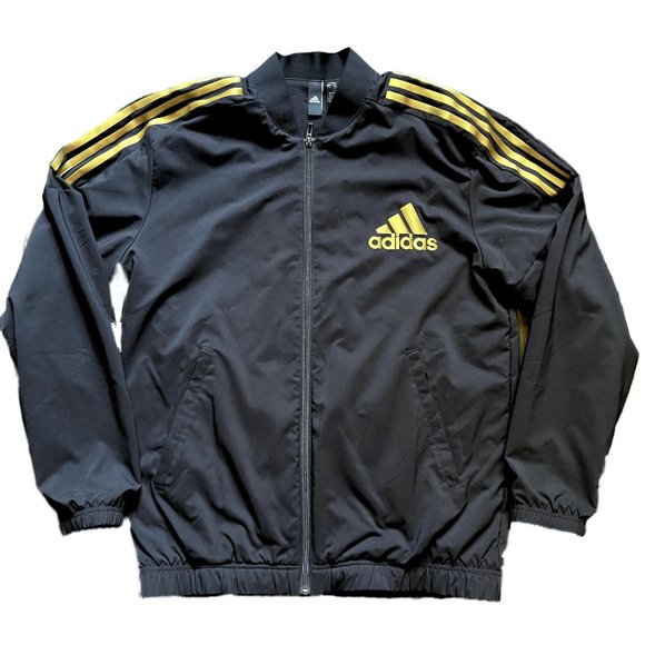 adidas Other - Adidas 3 Gold stripes windbreackers  jacket M